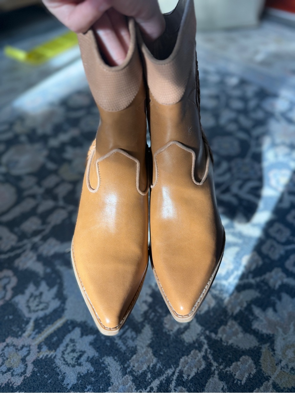 Universal Thread Tan Pointed Toe Ankle Boots